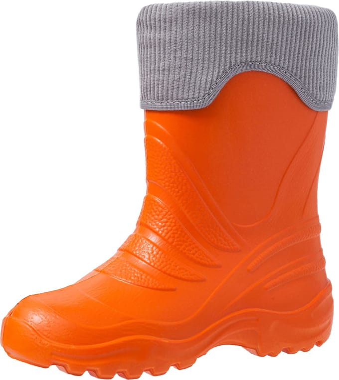 Ladeheid LA-LMG-861-Termix Dames Regenlaarzen - Rubber - Gevoerd - EVA - Waterdicht – Orange151c/Grijs – 34/35