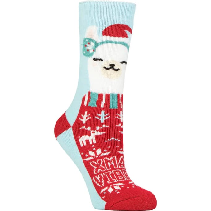 Vrouwen Fluffy Kerstsokken van Heat Holders Lite