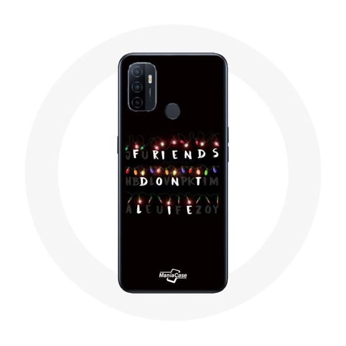 Coque pour Oppo A53 - MANIACASE - Stranger Things - Souple - Noir - Mixte