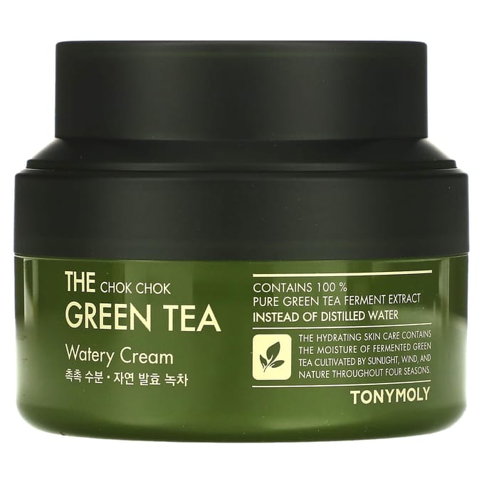 TonyMoly, Moist Green Tea, Waterige Crème, 60ml black