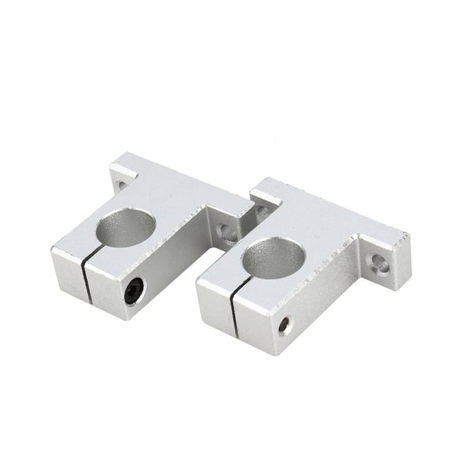 2pcs SK16 Support d'arbre de rail linéaire Support vertical pour axe optique