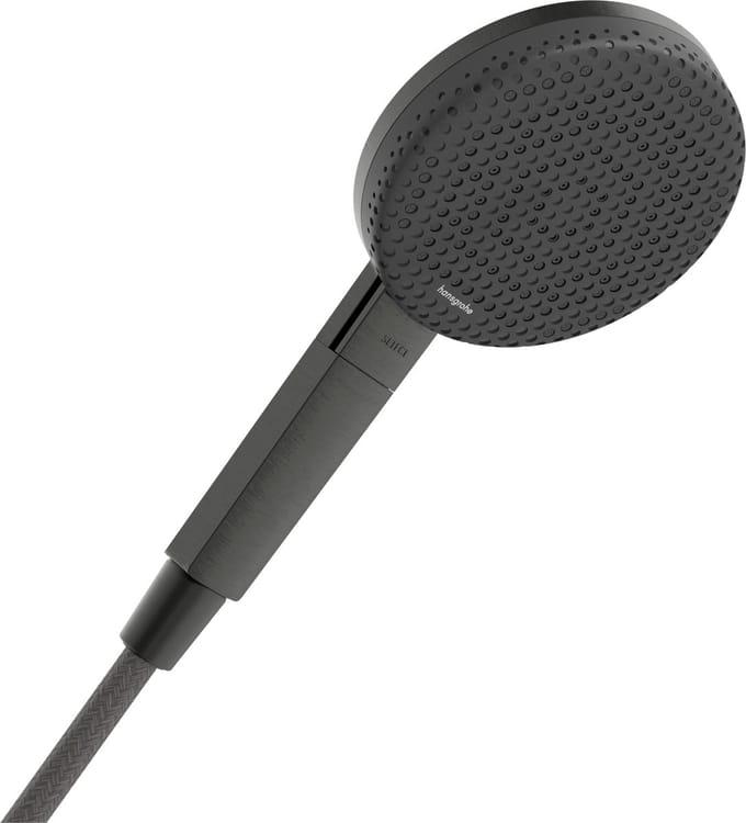 hansgrohe Raindance Alive Select S - Handdouche - Select-knop bediening - 125mm maat - 3 straalfuncties - Brushed Black Chrome