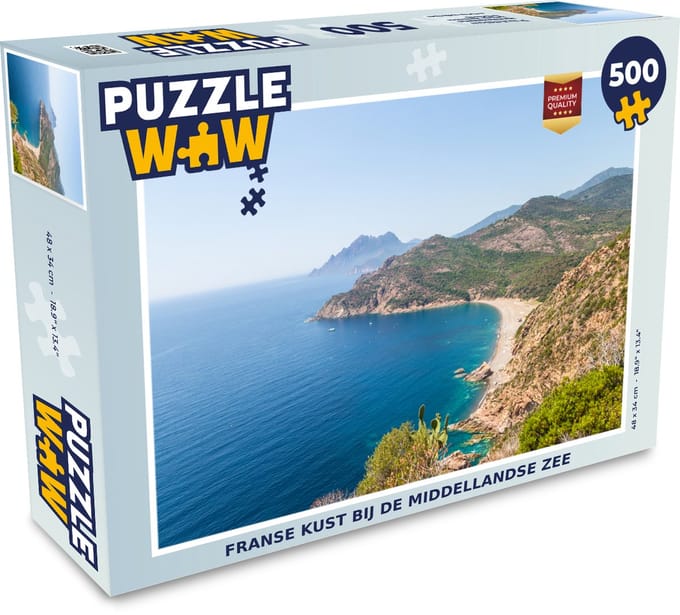 Puzzel Frankrijk - Zee - Kust - Legpuzzel - Puzzel 500 stukjes