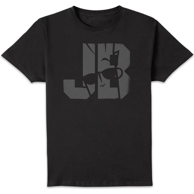 Johnny Bravo JB Sillhouette Men's T-Shirt - Black - M