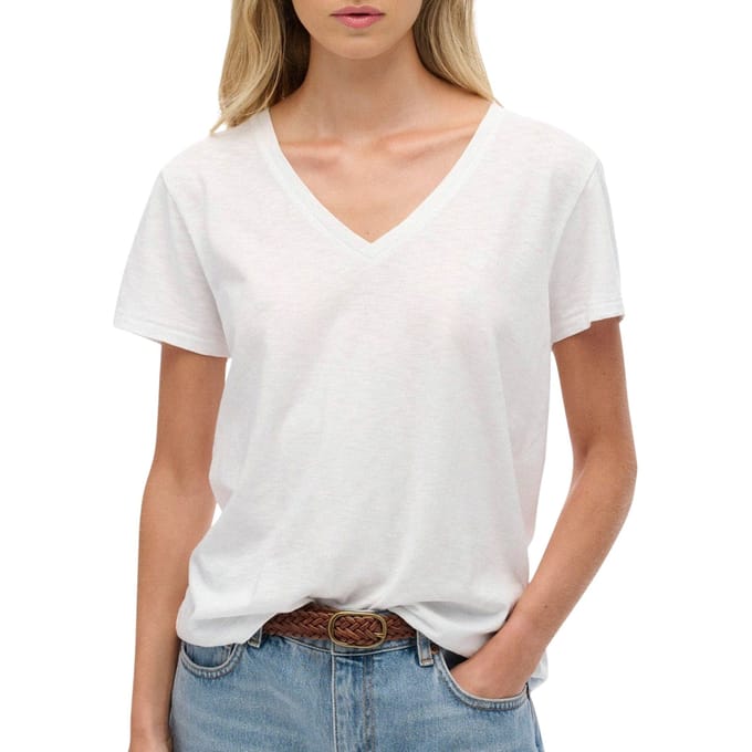Superdry Studios Slub Embroidered Shirt Dames - Maat 10