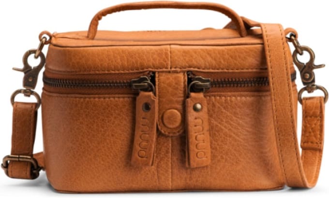 MUUD - Lexi Mini - Luxe handgemaakte Lederen projecttas - Whisky