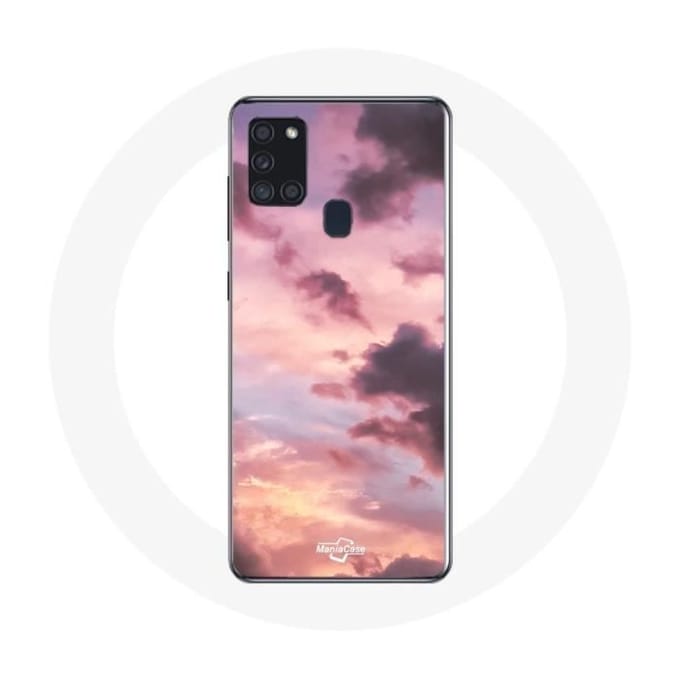 Samsung Galaxy A21S Sunset hoesje als achtergrond