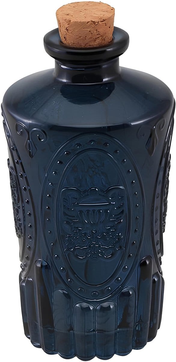 CHAKS - Nachtblauwe glazen fles 13,5 cm