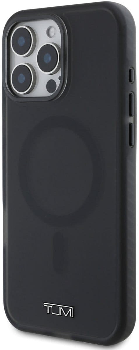 Tumi Back cover - iPhone 16 Pro - Black - MagSafe - Shockproof - Transparent Frosted