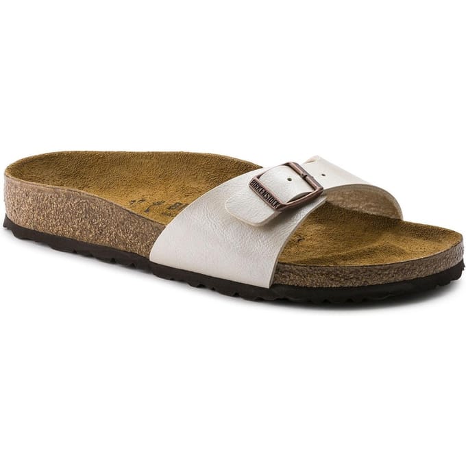 Birkenstock Madrid Dames Slippers Small fit - Pearl White- Maat 41