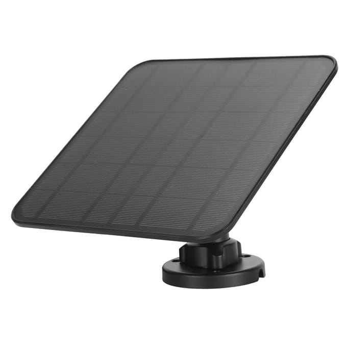 12W Zonnepaneel voor Deurbel IP66 Waterdicht 360 Graden Verstelbare Beugel Camera Zonnepaneel gray