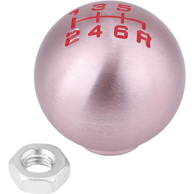 6-Traps Auto Transmissie Schakelpook Knop Stick Voor JDM Honda Civic FD2 Type R white