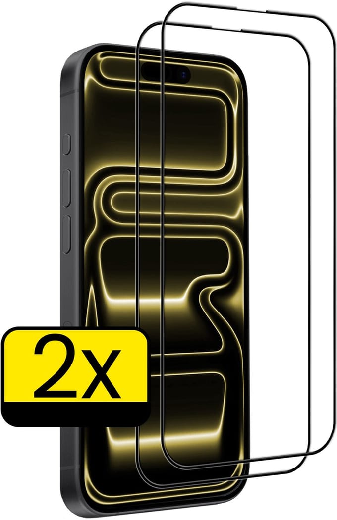 Screenprotector - Geschikt voor Apple iPhone 17 Pro Max - 2 Stuks - Full Cover - Beschermglas - Gehard Glas - Tempered Glass - Screen Protector