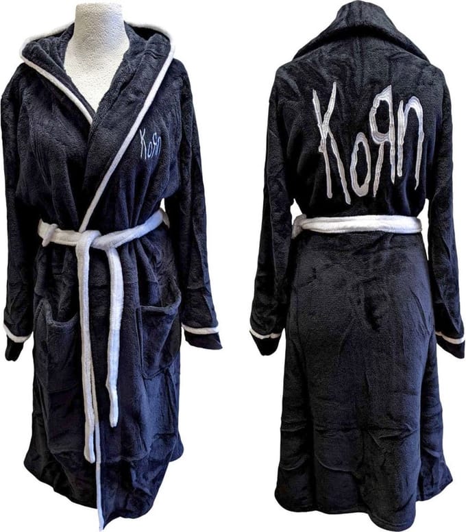 Korn - Logo Badjas - L/XL - Zwart
