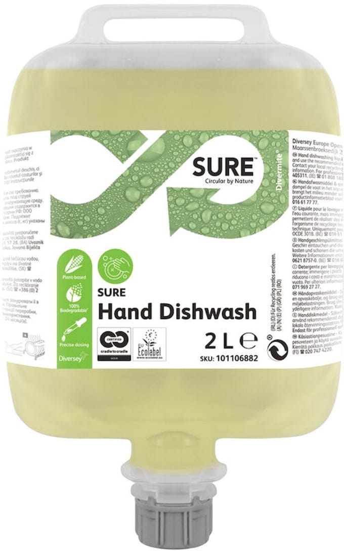 Diversey Sure Hand Dishwash Divermite - 3X2L - W2392