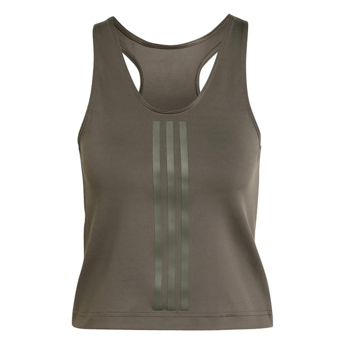 adidas Performance Power Reversible 3-Stripes Tight Fit Tanktop - Dames - Groen- L