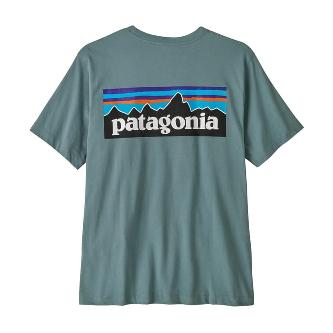 Patagonia P-6 Logo T-Shirt blauw