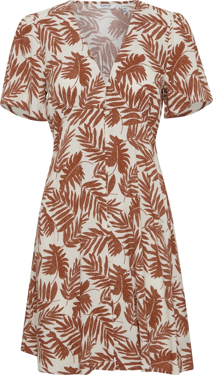 B.Young Byjosa Short Vneck Dames Jurk - Maat 38
