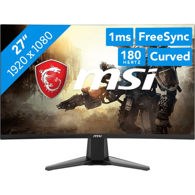 MSI MAG 27C6F computermonitor 68,6 cm (27") 1920 x 1080 pixels Full HD LCD zwart