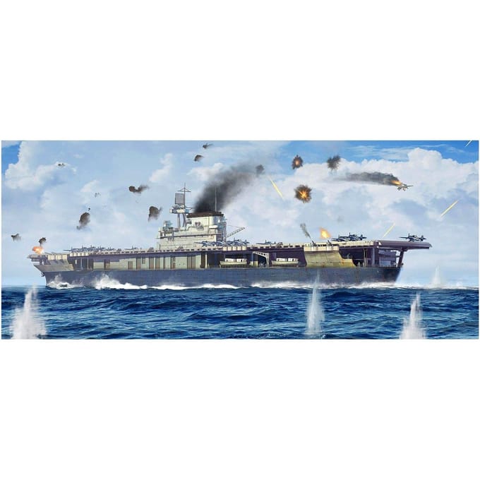 Trumpeter 1/700 US Navy Vliegdekschip CV-5 Yorktown Plastic Modelbouwkit 06707 gray