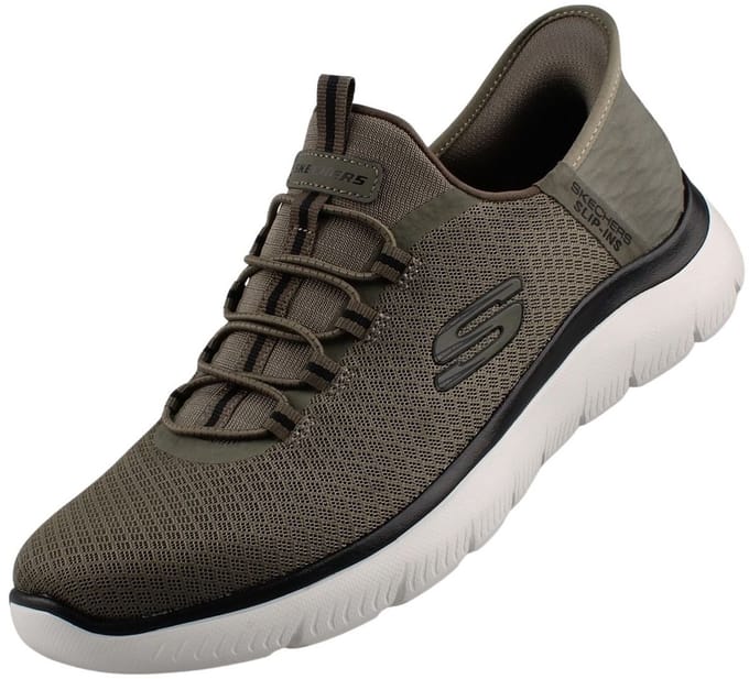 Skechers SUMMITS - HIGH RANGE Heren Instappers - Groen / Zwart