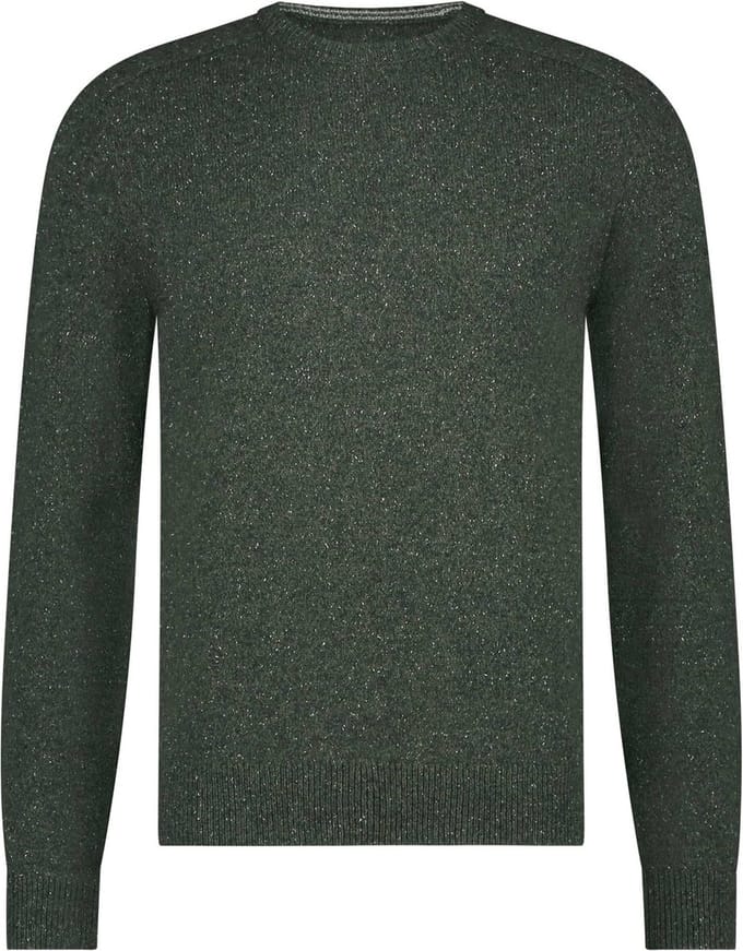 State Of Art Trui Donegal Melange Donkergroen - Maat XXL - Heren - Pullovers