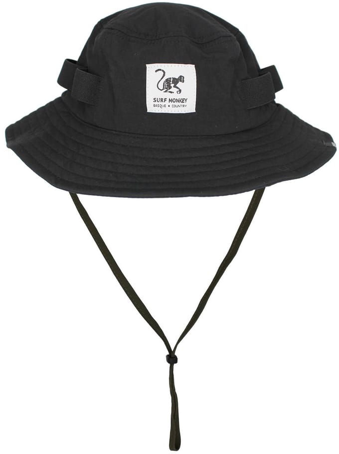 Safarihoed met trekkoord - UPF50 / Waterdicht - Maten S-M (Zwart)