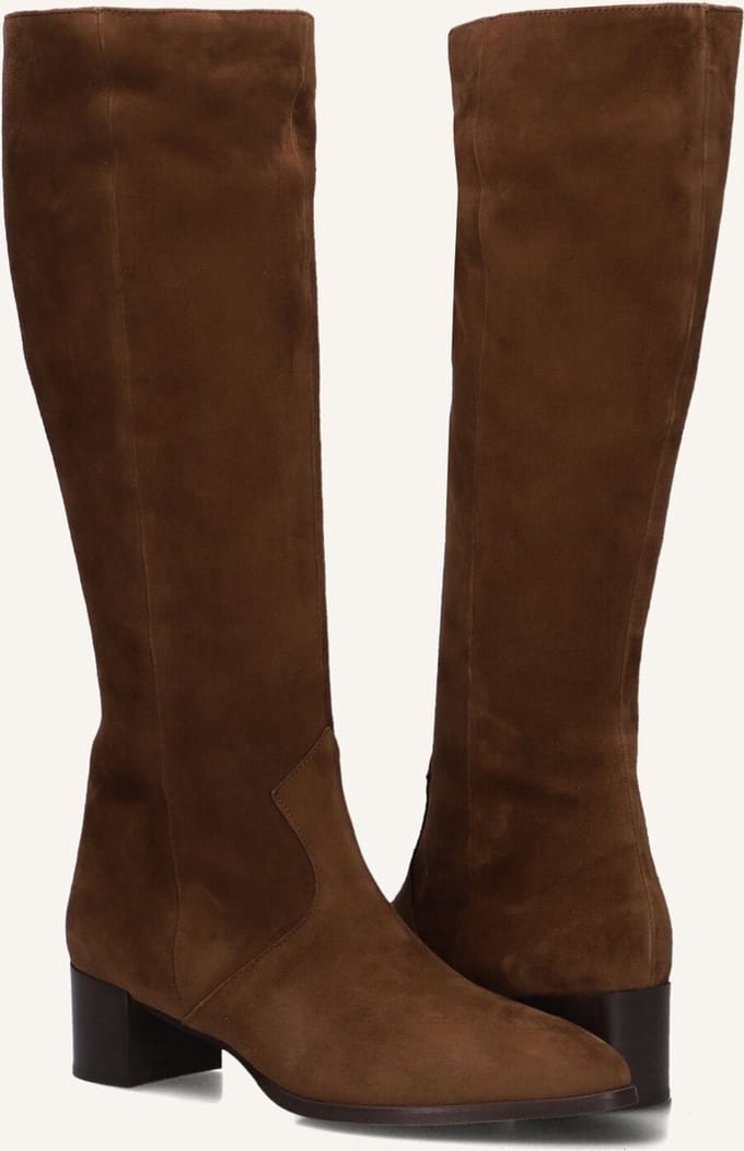 Notre-V 63297 Laarzen - Suède - Dames - Cognac - Maat 41