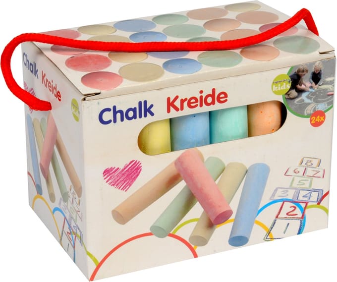 Eddy Toys - Stoepkrijt - Bevordert Creativiteit - 24 stuks