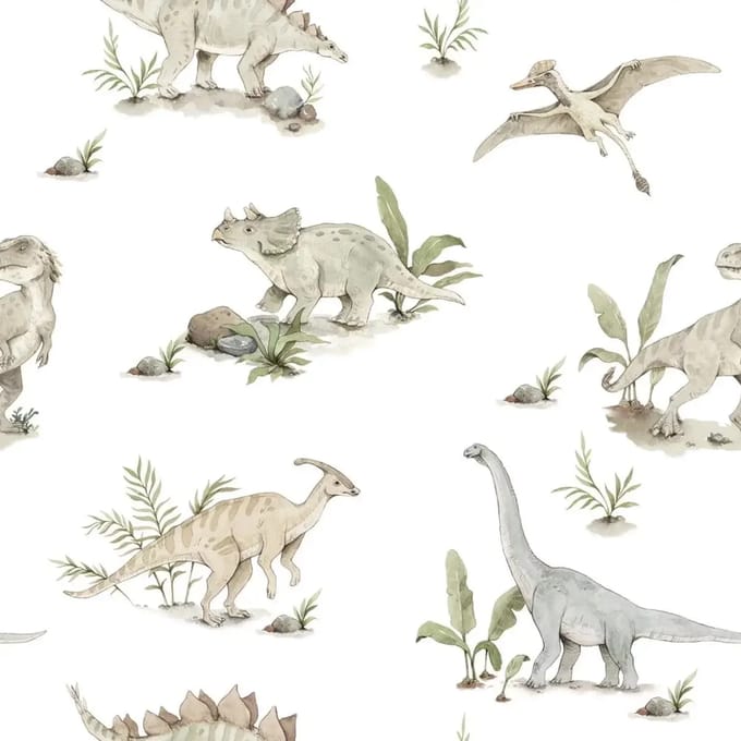 Baby behang Dekornik Happy Dinos
