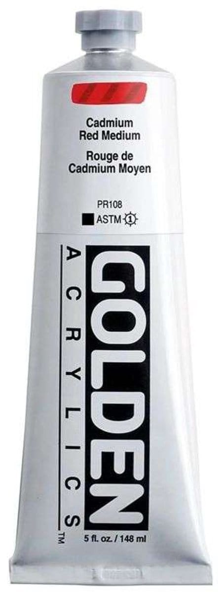 Golden Heavy Body Acrylverf Cadmiumrood Medium 148 ml