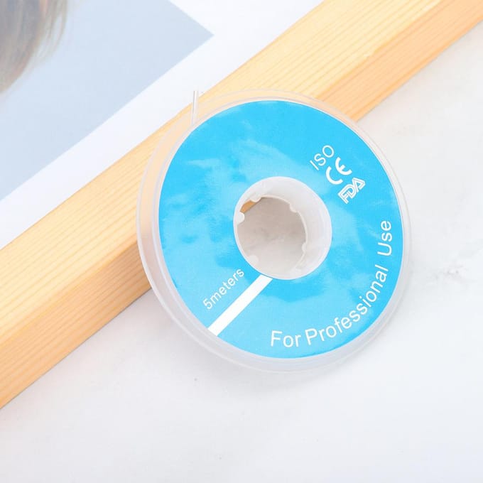 5m Professionele Zachte Tandheelkundige Orthodontische Boogdraad Sleeves Tandheelkundig Gereedschap AccessoireTransparant zilver