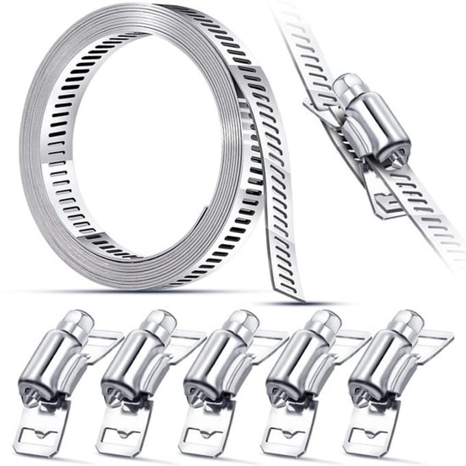 IMstore - Hose clamp - Aanpasbaar - 2 meter - Slang klemmen