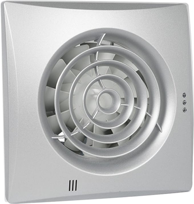 Badkamer-/ toiletventilator Silencio 100 aluminium