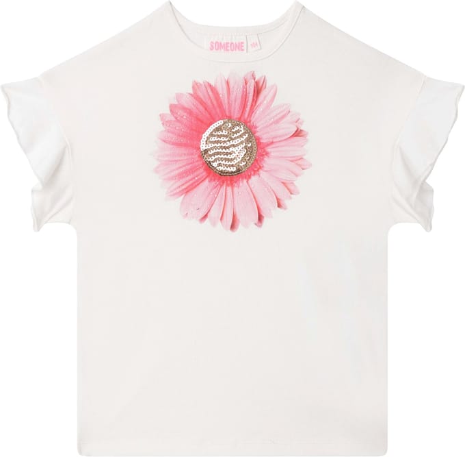 Someone FELICE-SG-02-K Meisjes T-shirt - ECRU