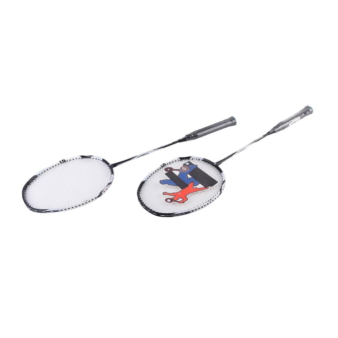 Carbon Aluminiumlegering Badminton Racket Fitness Bal Training Racket white