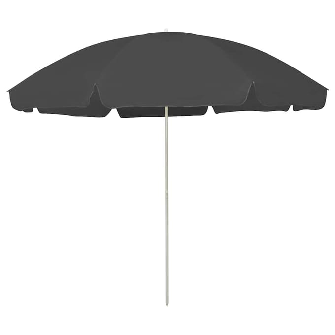 vidaXL - Strandparasol - 300 - cm - antracietkleurig