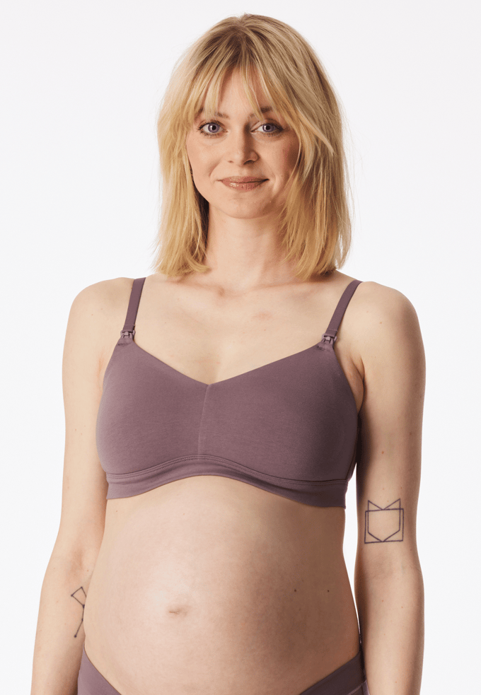 Soft-Bra zwangerschapslingerie mauve - Unique Maternity 38