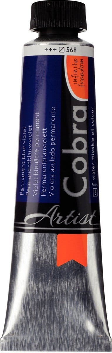Olieverf - #568 Permanentblauwviolet - Cobra - 40ml