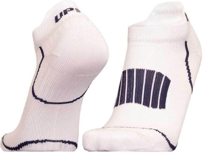 Uphillsport Hardloopsokken L1 Low Polypropyleen Wit/blauw Mt 39-42