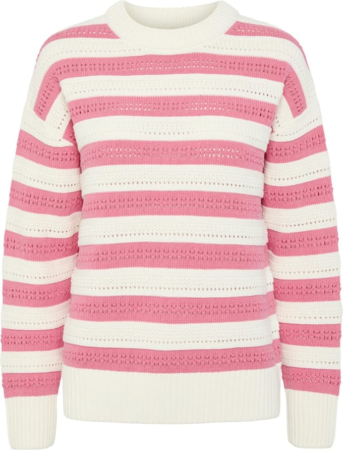PIECES - PCFANNI LS O-NECK KNIT MM - Dames - Gebreide truien