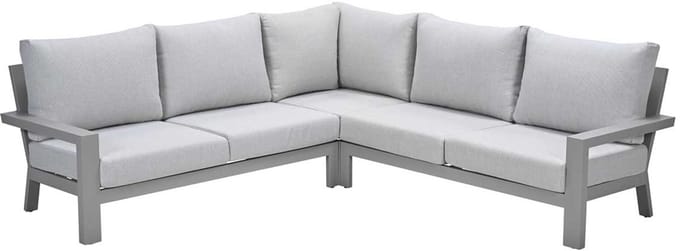Geneva aluminium loungeset - taupe - valley sand