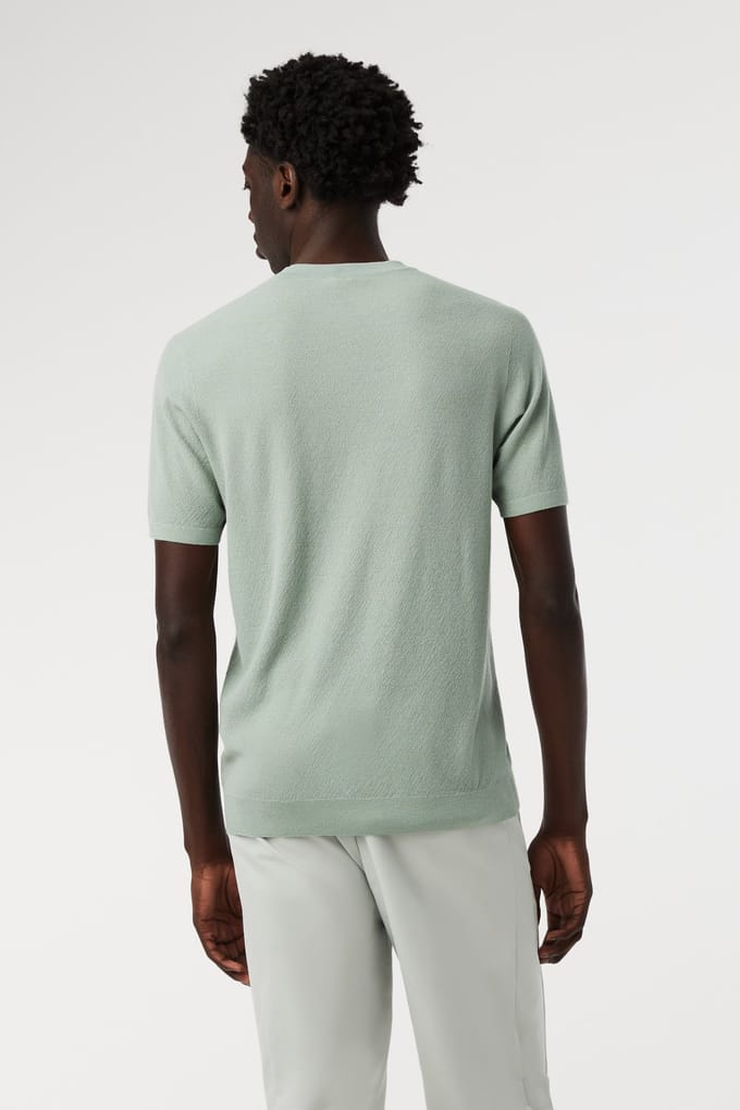 AlphaTauri Fecas V2.y8.01 Flat-knit-shirt Dusty Mint Taglia: M | Maglioni a maglia Outlet | Uomo | Ciano