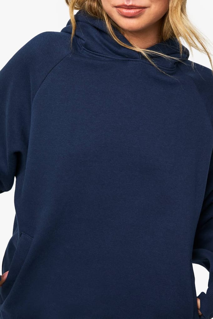 boohoo Dames Oversized hoodie met raglan-naad | Navy | Maat: XS