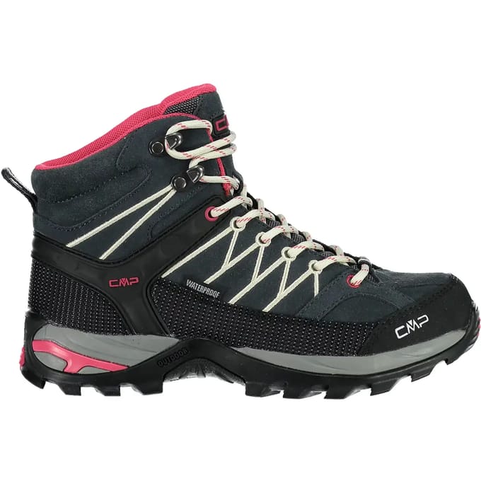 Cmp Wandelschoenen Rigel Mid Dames Suède Antraciet/roze Maat 39