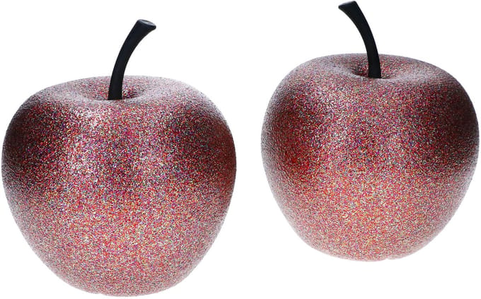 Set van 2 Aardewerk Potten Decoratieve Appel XS Brons - E2206-S1-GLMB