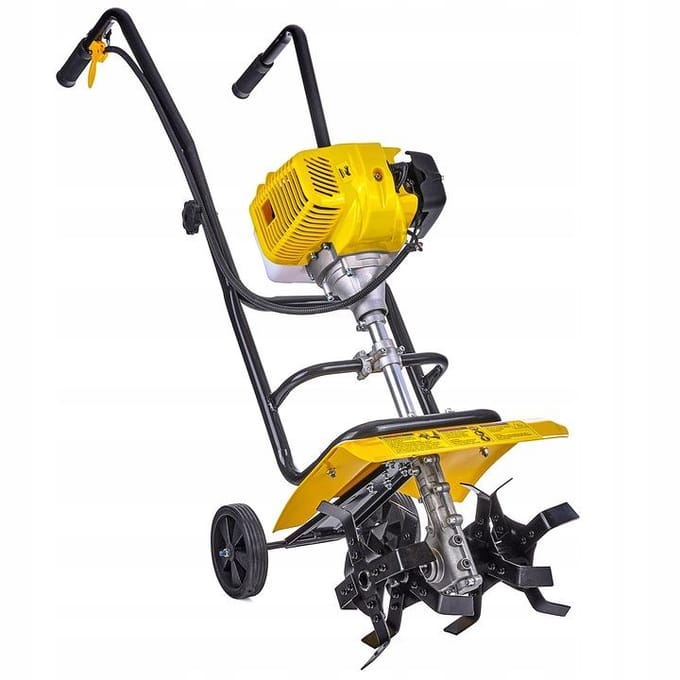 John Gardener Benzine tuinfrees - 30 cm werkbreedte - 4 messen - 5-10 cm diepte - 52cc motor