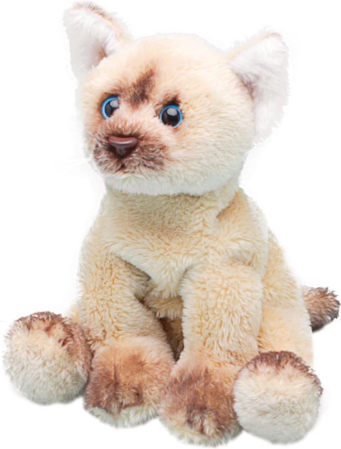 Suki Gifts kat Knuffel - Himalayan - 12 cm - pluche poes - katten knuffeldier