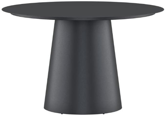 Lanzo tuintafel Ø120cm zwart.
