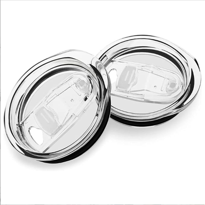 2pcs 20oz Transparant Splash Proof Lid - Herbruikbaar Water Lid - Stofbescherming - Glijdend Lid